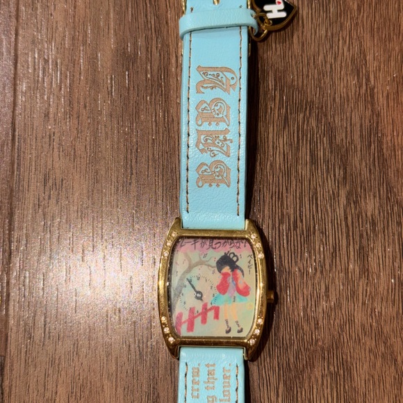 L.A.M.B. Baby Blue and Gold Women's Watch - Picture 1 of 6
